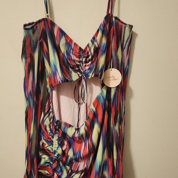 Brand New Camila Coehlo Colorful Mini Dress - Picture 2 of 4